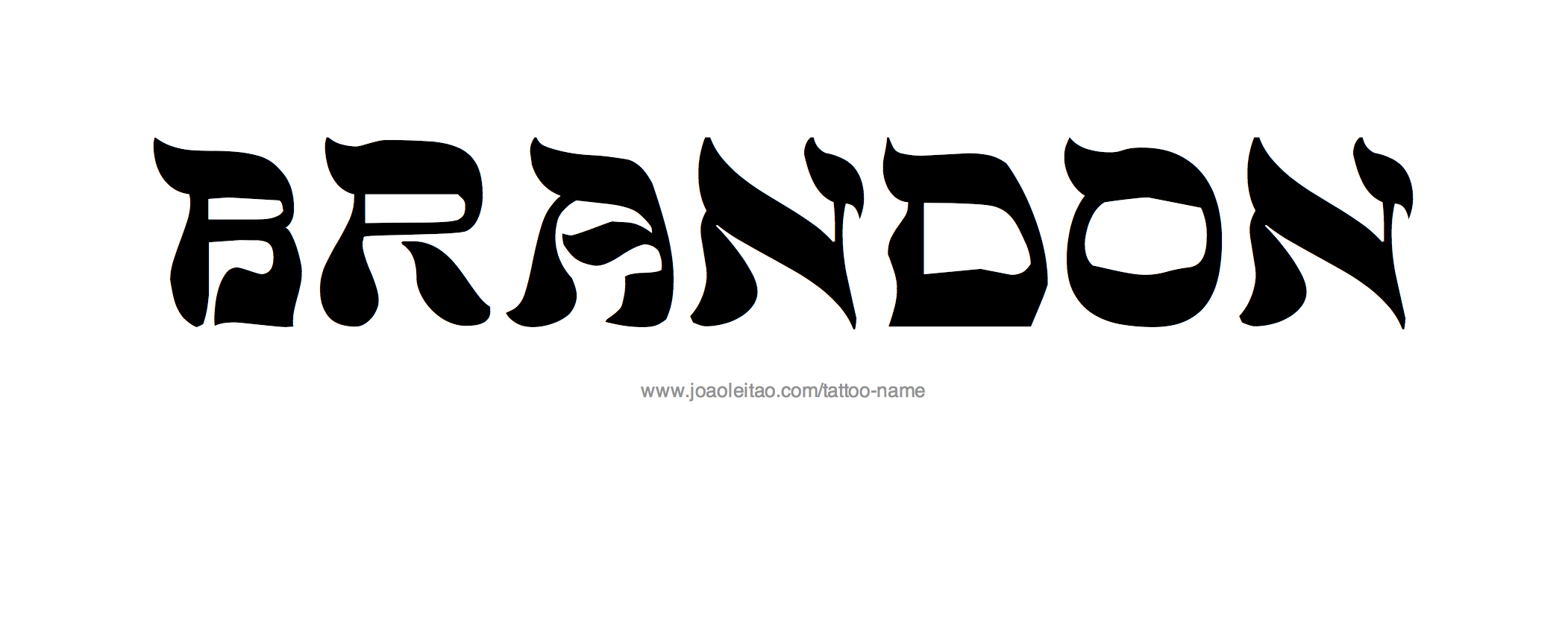 Brandon Name Tattoo Designs